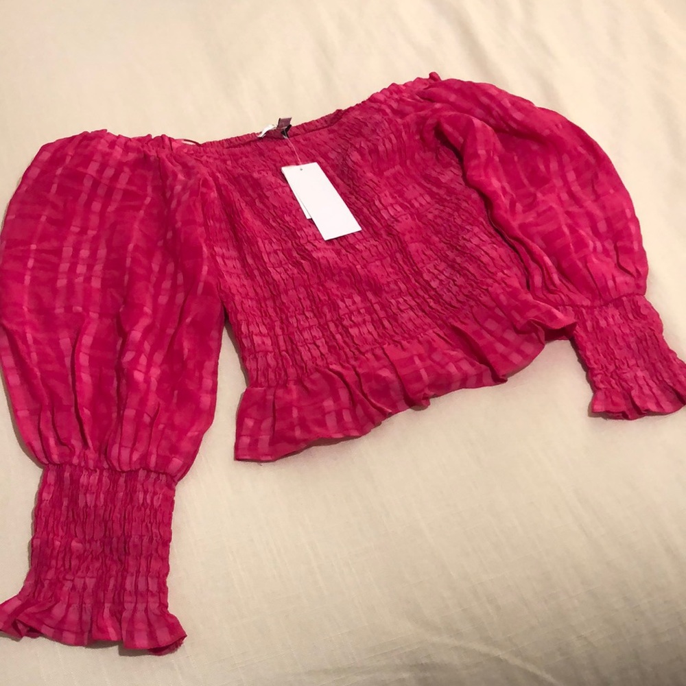 Hot Pink Blouse- get Barbie ready!